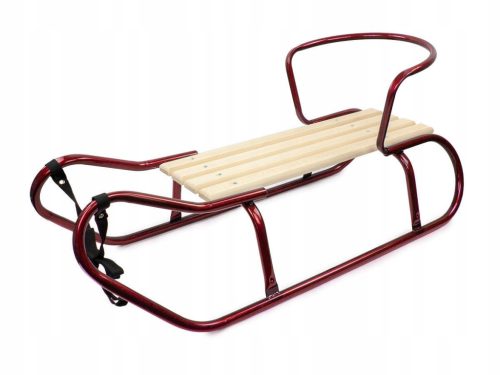  FANTASTISCHER METALLSCHLITTEN MIT RÜCKENLEHNE SONIA 90 cm