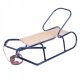  KINDERSCHLITTEN AUS METALL MIT RÜCKENLEHNE BAYO 87 CM BLAU