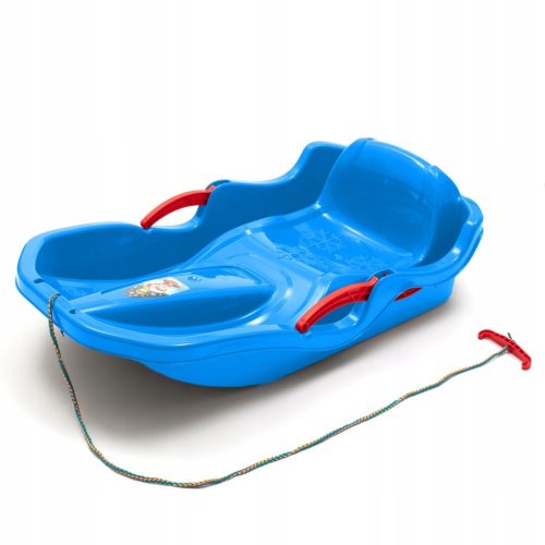  KUNSTSTOFFSCHLITTEN MIT RÜCKENLEHNE UND BREMSEN BABY MIX SPEED BOB BLAU