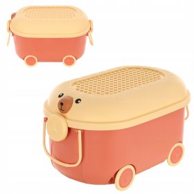  Kunststoff-SPIELZEUGKISTE auf Rädern, BEHÄLTER mit Griff