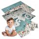  PÄDAGOGISCHE SCHAUMSTOFFMATTE, FALTBAR FÜR KINDER, GROSS 180x200, DOPPELSEITIG, DICK