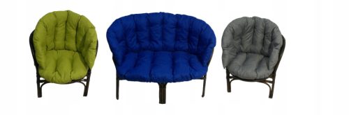  RATTAN-MÖBELKISSEN-SET MIT 40 FARBEN