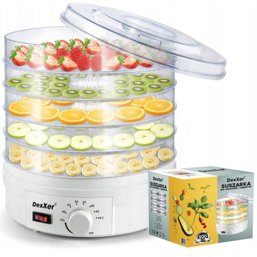  DexXer Dörrgerät 5 Stufen 500 W