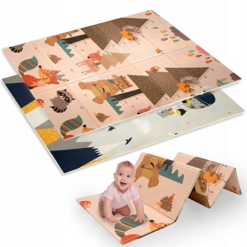  SCHAUMSTOFFMATTE FÜR KINDER, DOPPELSEITIGE PÄDAGOGISCHE HUMBI-TASCHE 120x180