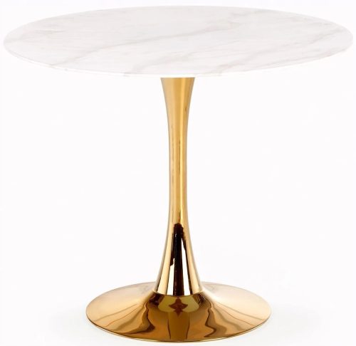  Halmar Casemiro runder Tisch, höhenverstellbar, 90 x 90 x 75 cm, weiß