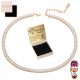  DAMEN-HALSKETTE, 750 GOLD, VERSTELLBAR, MIT KRISTALLEN, HALSKETTE, KOSTENLOSE GRAVUR