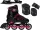  SET: Inlineskates 2in1 Rollschuhe – Skates + PROTEKTOREN 34-37