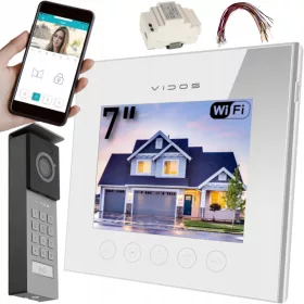   WiFi-Video-Gegensprechanlage-Monitor M11W-X weiß Vidos + 2 weitere Produkte