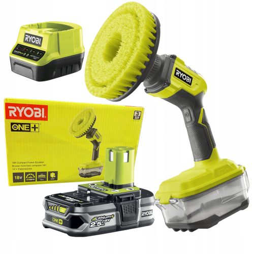  Ryobi elektrische Akkubürste + Ryobi RC18120-125 Elektrowerkzeug-Set 3-teilig