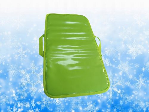  Rechteckiger Gleitschlitten. Weicher PVC-Schlitten. Rosa