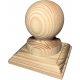  Holzkugeln mit 70 mm Kragen + 100 x 100 mm Hülsen