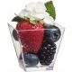 Einweggeschirr Quadratische Dessertbecher 120 ml 50 Stk