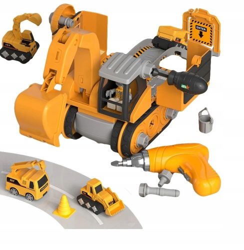 DIY Baubohrmaschine Bagger Bauset 35-teilig (W026)
