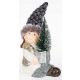  WEIHNACHTSVERZIERUNG, KERAMIKFIGUR, MÄDCHEN