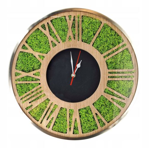 Uhr für zu Hause TD Art Wanduhr Beige, Creme, Brauntöne, Orangetöne, Grautöne, Grüntöne, Silber, Mehrfarbig 40cm