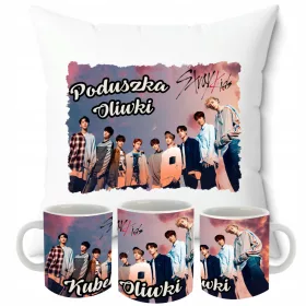    KISSENSET + STRAY KIDS BECHER + NAME K-POP HYUNJIN GESCHENK FÜR EINEN FAN