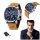  Herrenuhr, elegant, klassisch, Benyar-Armband, Chronograph, Datumsanzeige