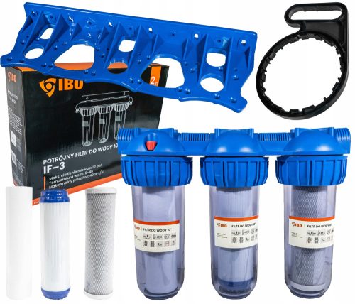  IBO Dambat Filter 1" FILTERSET MIT SCHLÜSSEL UND GRIFFKARTUSCHEN 3 l