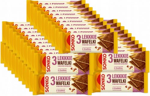 Knusprige Sonko Waffeln mit 3-Korn und Milchschokolade, 36g x 55 Stck
