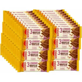   Sonko Leichte Waffeln mit 3 Körnerarten in Milchschokolade, 36g x 88 Stück