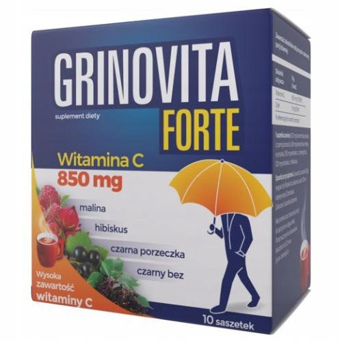  Nahrungsergänzungsmittel NPZdrovit Grinovita Forte ehemals GRIPOVITA Forte Vitamin C Beutel 10 Stk.