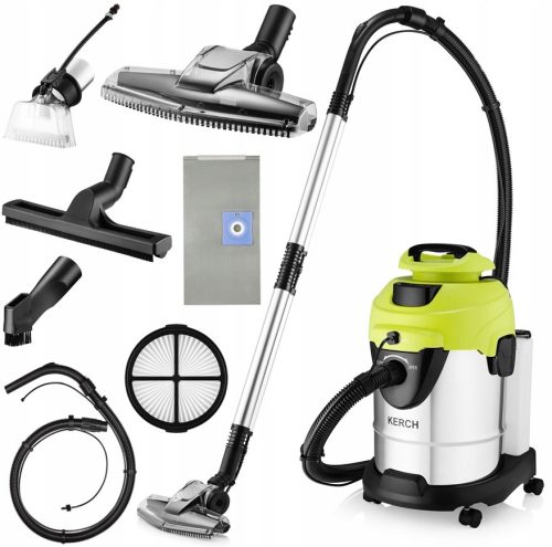  Kerch DEZE VC1400 2200 W Waschsauger Silber/Grau