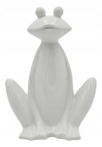  Eine Gartenfroschfigur aus Keramik für den Garten