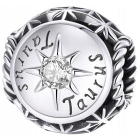  CHARMS Sternzeichen STIER Geburtsstein Silber