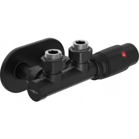    MEXEN G00 THERMOSTAT-SET, ECKIG, GERADE, MIT ABDECKUNG R DUPLEX SCHWARZ