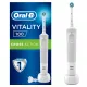  Oral-B Vitality 100 Elektrische Zahnbürste mit Braun-Technologie, weiß, 1 Stk