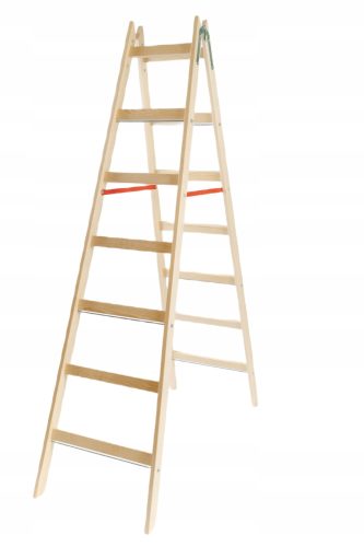 Ladderman Leiter 3,73 m Holz 7
