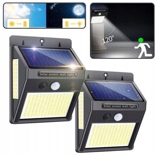 Straßenlaternen für den Garten Straßenlampe 0,5 W 600 lm, solarbetrieben