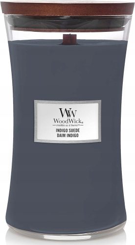 Kerzen Traditionelle Sojakerze INDIGO SUEDE Woodwick 1 Stk.