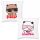  SET AUS ZWEI KISSEN FÜR PAARE DUDU UND BUBU BÄREN + NAMENSGESCHENK