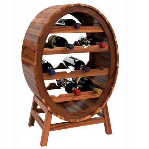 Weinregale Weinregal für 12 Flaschen, Fassform, Holz