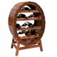 Weinregale Weinregal für 12 Flaschen, Fassform, Holz