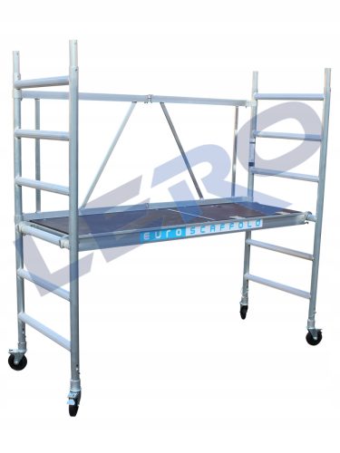 EuroScaffold CT26 Aluminium-Fahrgerüst, Arbeitshöhe 3 m mit Handlauf