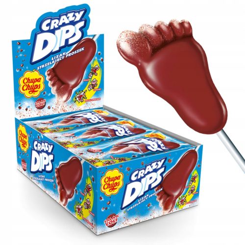 CHUPA CHUPS Cola-Geschmack Lutscher mit knisterndem Pulver, 24 Stück
