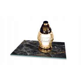  Kerzenständer, gehärtetes Glas, 40 x 30 x 1 cm