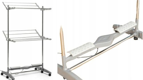 Wäscheständer Ausziehbar Innova Goods freistehender Vertikaltrockner 0-80 cm x 0-30 cm