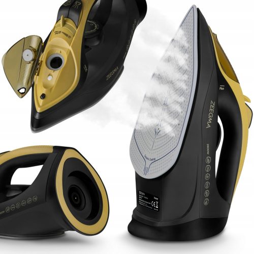  Zeegma ZE-IRONEE BLACK Bügeleisen 2600 W + ZE-IRONEE BLACK Wasser-Nachfüllbehälter