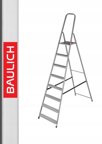 Drabest Leiter 2,68 m Stahl bis 125 kg
