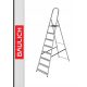Drabest Leiter 2,68 m Stahl bis 125 kg