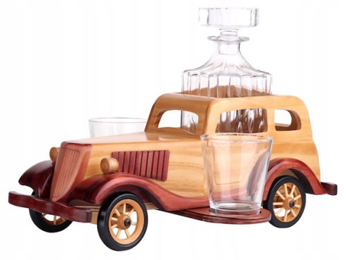 Coole, lustige Gadgets KARAFFEN-SET GLÄSER BAR RETRO AUTO GESCHENK GESCHENK