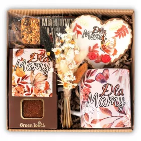  Geschenkkorb zum Muttertag, Kaffee-Lebkuchenbecher