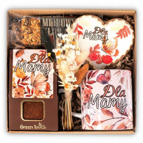  Geschenkkorb zum Muttertag, Kaffee-Lebkuchenbecher