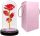 EWIGE ROSE AUS GLAS, LEUCHTENDE LED, GESCHENKIDEE ZUM VALENTINSTAG – 5 FARBEN