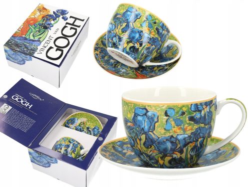 Tasse und Untertasse für Kaffee und Tee Carmani Vincent van Gogh Tasse, Porzellan, 250 ml, 1 Stk.
