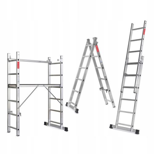 Baulich Leiter 2,98 m Aluminium 2 x 6 bis 150 kg