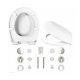 Toilettensitze Hamberger Toilettensitz aus weißem Duroplast